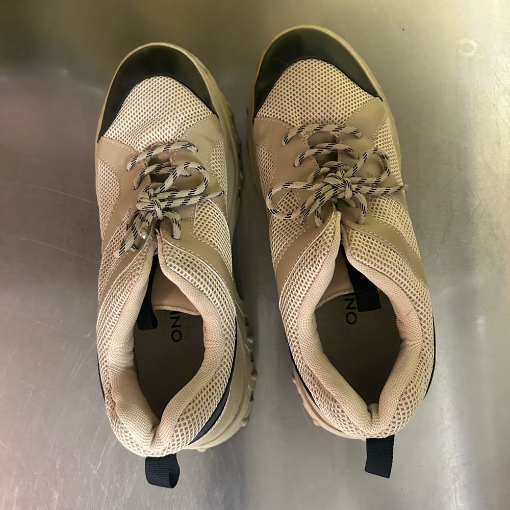On Running Beige and Black Men's Shoes